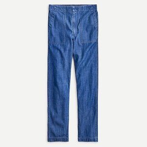 J.Crew Zip-up indigo seaside pant